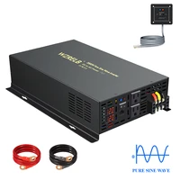 3000w pure sine wave converter 12v 24v 36v 48v dc to ac 110v 220v off grid multi protection solar inverters wired remote control