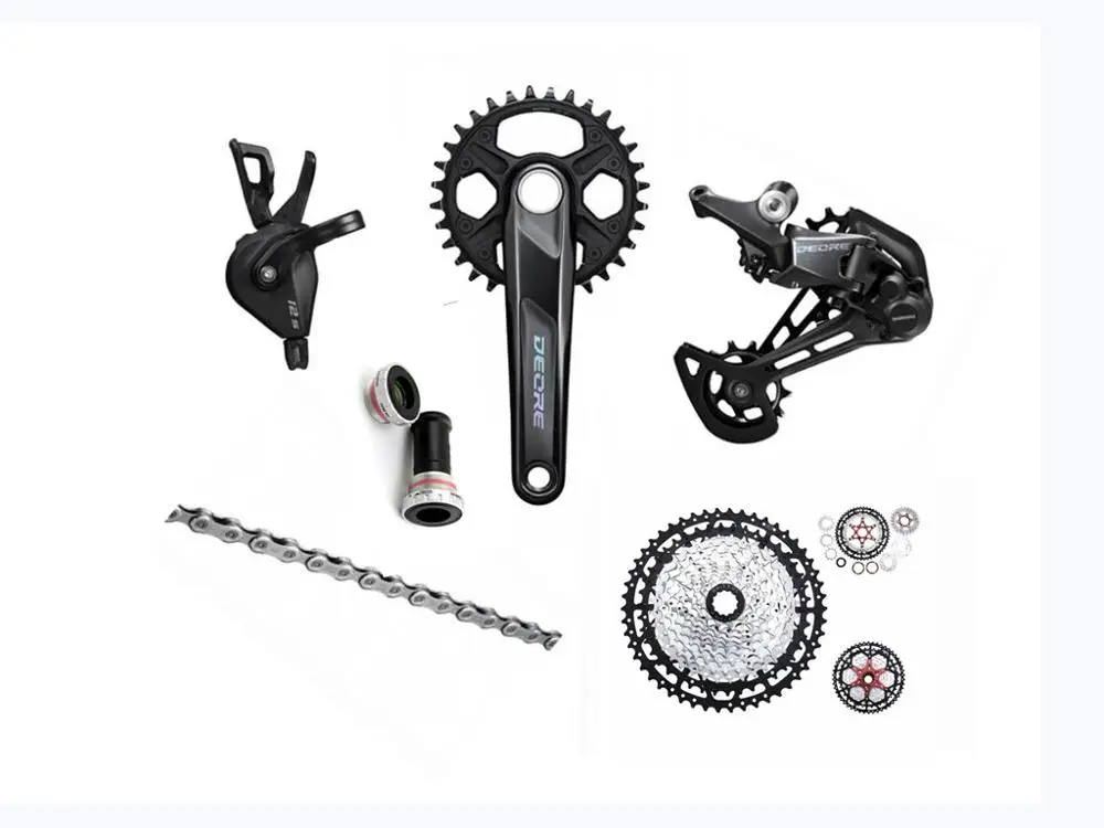 DEORE M6100 groupset 12S MTB велосипед 170 мм 175 32t 34t skilful кассета YBN chain|Велосипедный