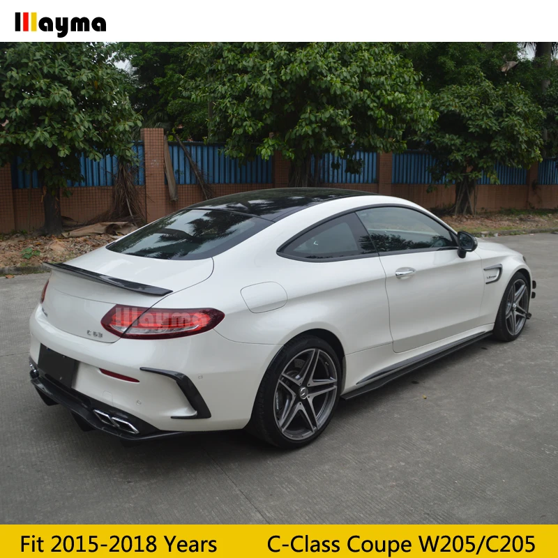 Спойлер для заднего багажника из углеродного волокна в стиле PSM Benz C180 C220 C250 Coupe W205