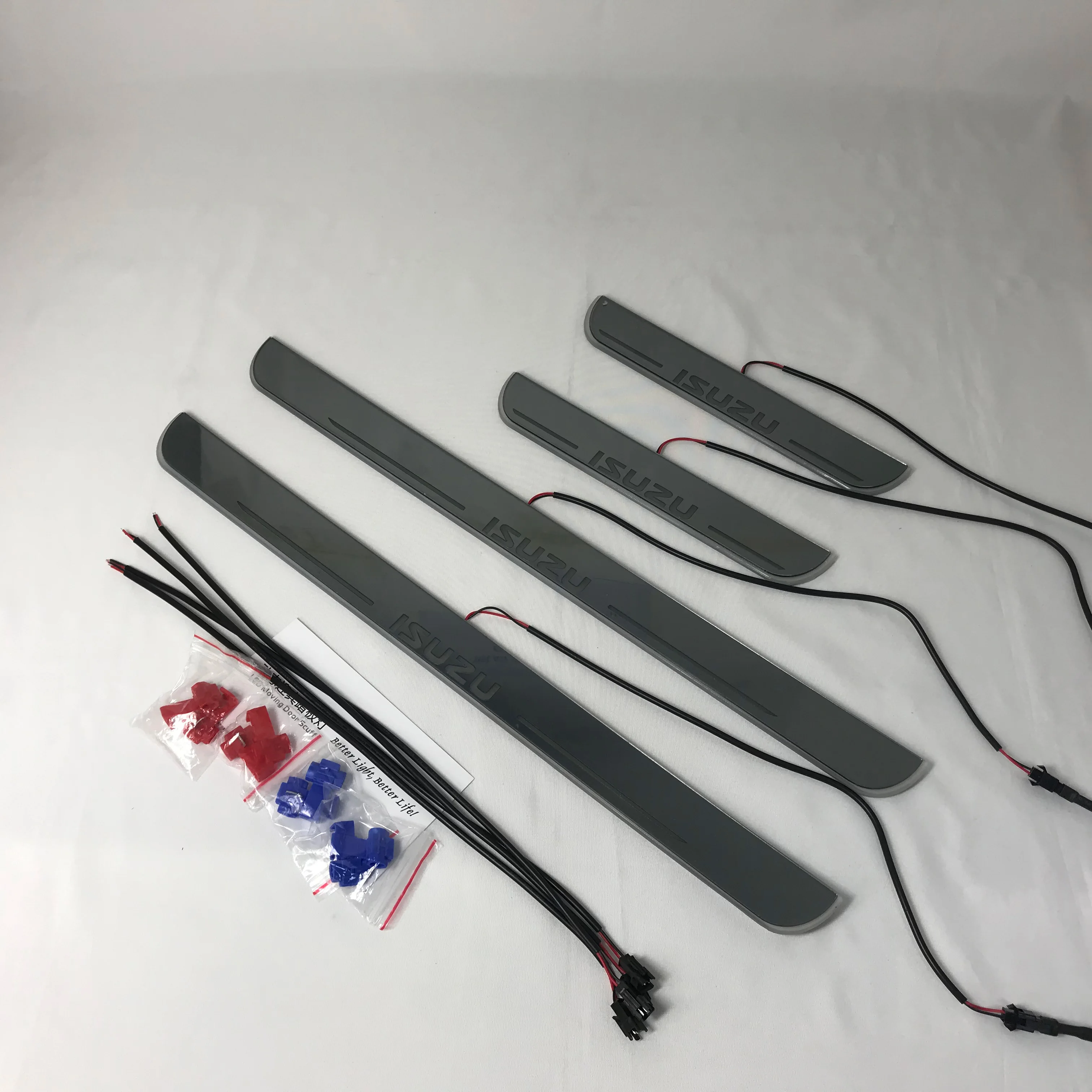 

Acrylic mobile LED welcome scooter wear plate door sill frame path light forISUZU D-max vcross dedicated Flow/fixed light
