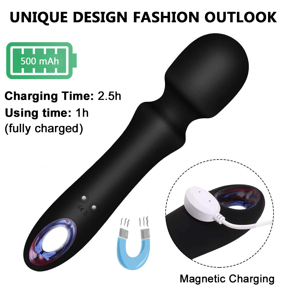 Мощный мини 10 режимов вибратор AV Волшебная палочка массажер Женский мастурбатор