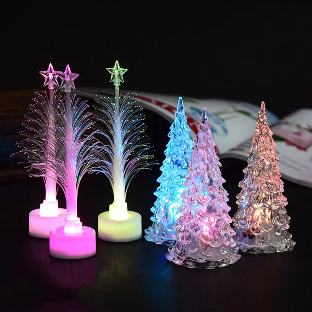 

Christmas Tree Luminous Led Acrylic Night Light Home Holiday Party Children Room Desktop Luminous Christmas Tree
