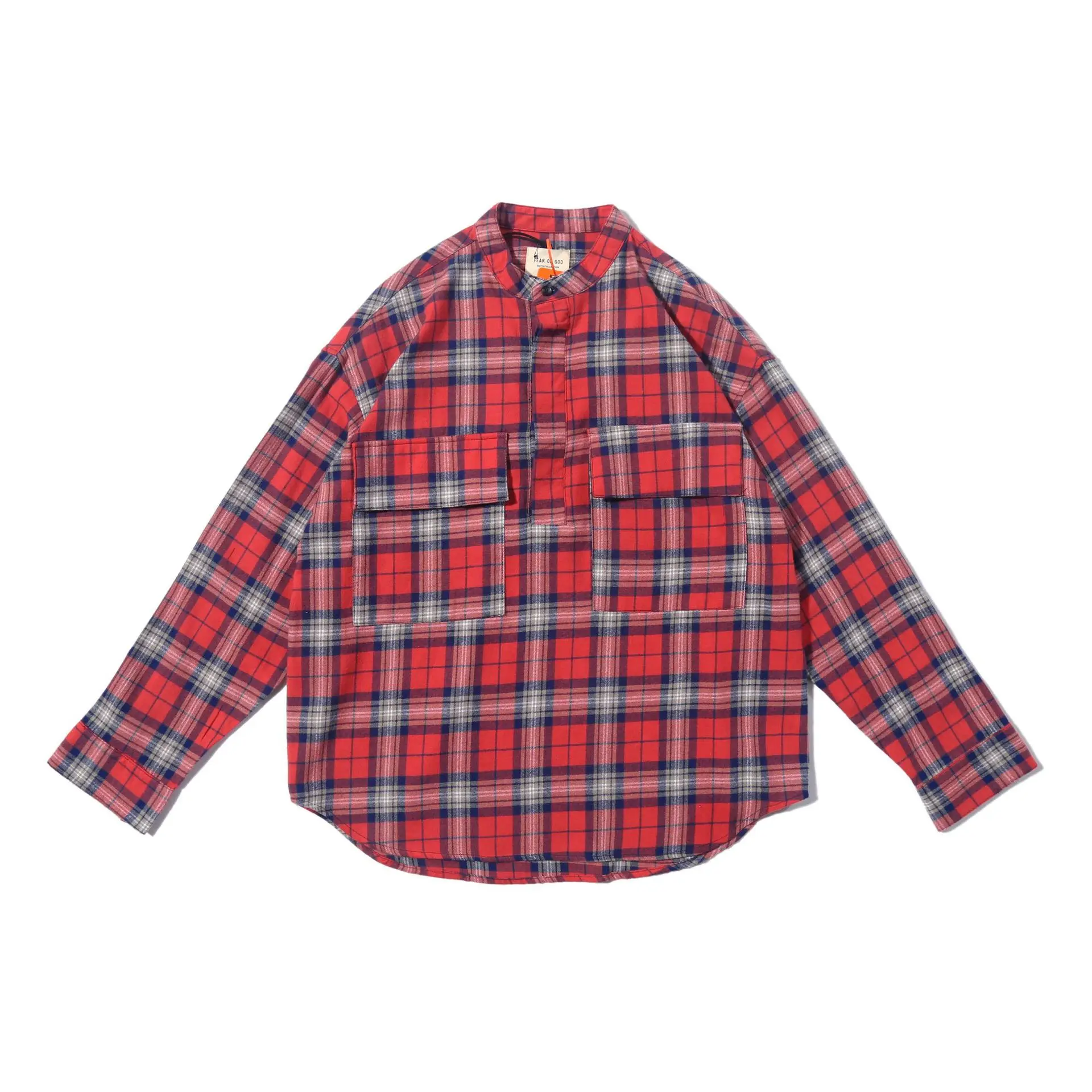

NIGO GODS FOG 6TH Vintage Henry Collar Workwear Check Shirt