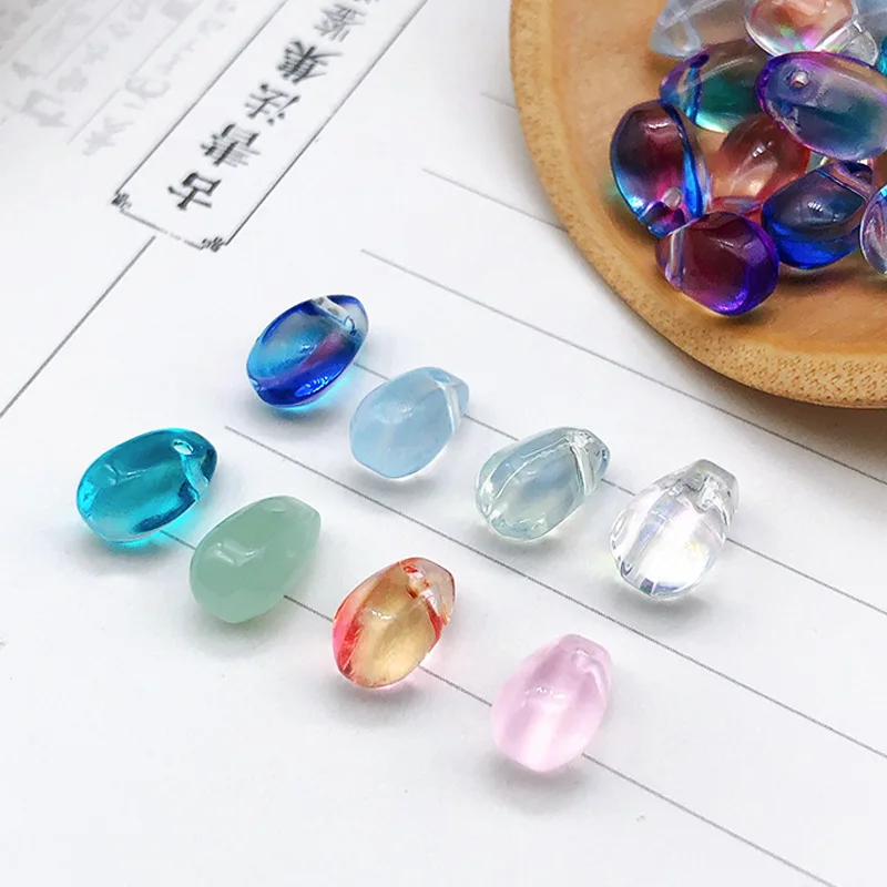 50 шт./упаковка цветные стеклянные бусины-капли | Дом и сад