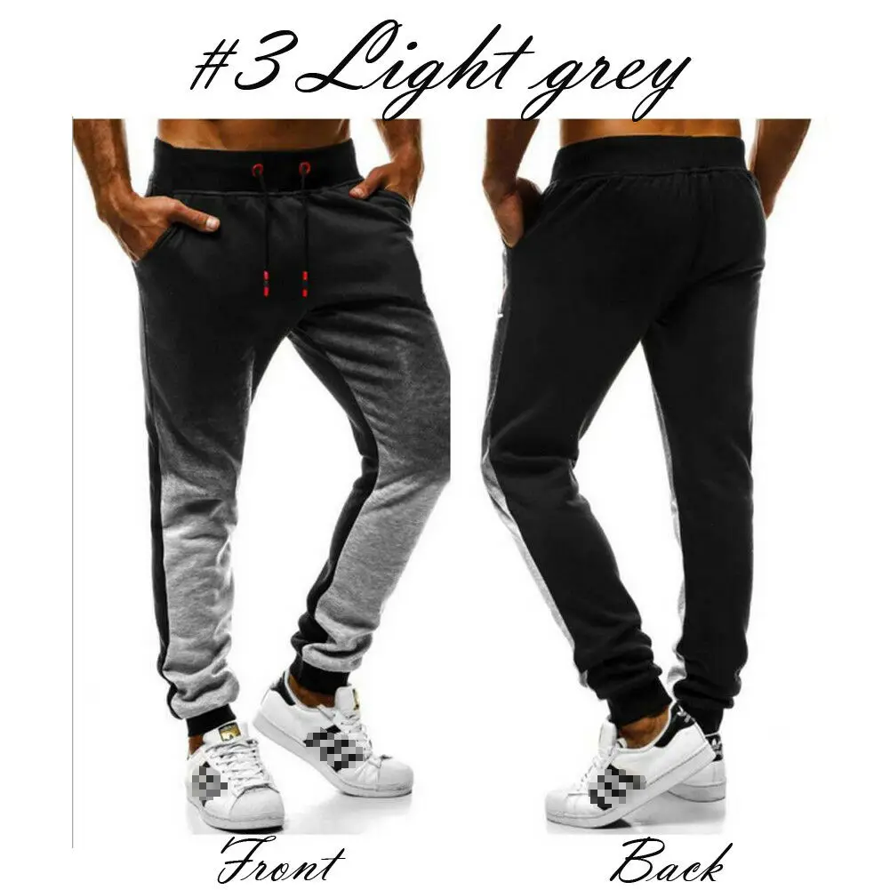 Мужские повседневные спортивные брюки-карандаш модный спортивный костюм для