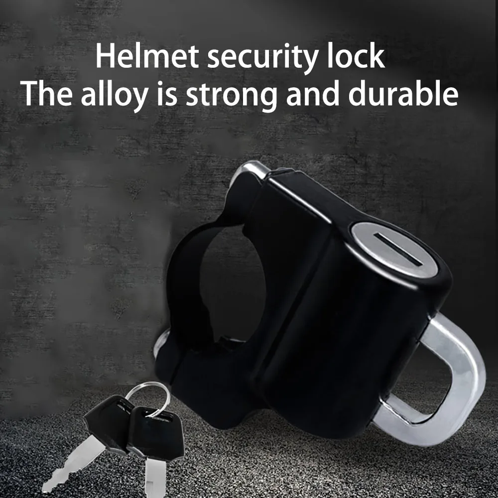 

New Multifunctional Helmet Lock Car Handlebar Helmet Lock Alloy Motorcycle Anti-Theft Fixed Electric for 2.2-2.8cm Handle