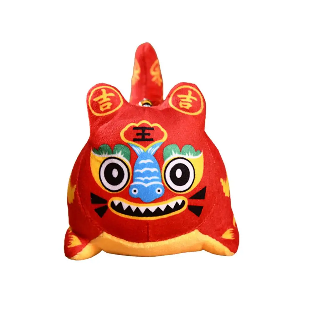 

Новый год 2022, Счастливый тигр, знаки зодиака, подставка, милый талисман Fu Tiger, домашний декор для кровати, плюшевая кукла, набивная для детей, ...