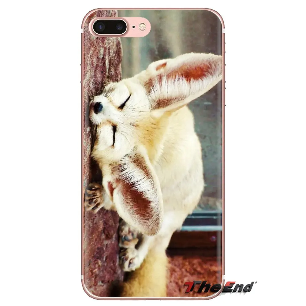 For Samsung Galaxy J1 J2 J3 J4 J5 J6 J7 J8 Plus 2018 Prime 2015 2016 2017 Transparent Soft Covers Vulpes zerda Fennec Fox Sahara |