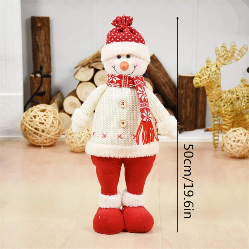 Snowman Рождественские куклы, рождественские украшения для дома, натальная фигурка, подарок на год, Санта Клаус, снеговик, adornos de navidad - Цвет: Snowman