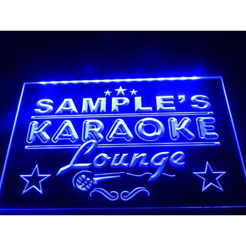 Именной персонализированный неоновый светодиодный светильник для караоке бара