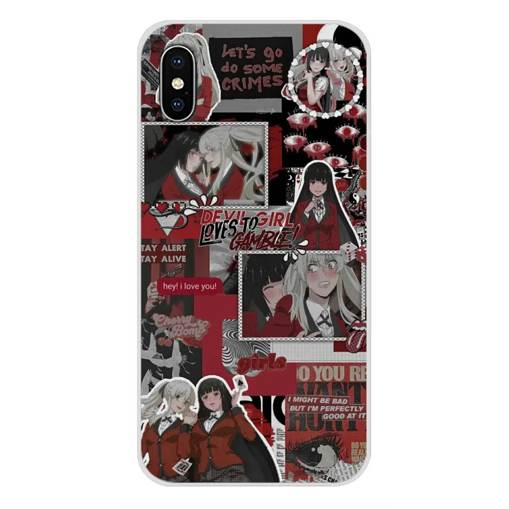 Accessories Phone Shell Covers For Xiaomi Redmi Note 3 4 5 6 7 8 Pro Mi Max Mix 2 2S Pocophone F1 Manga Kakegurui anime | Мобильные