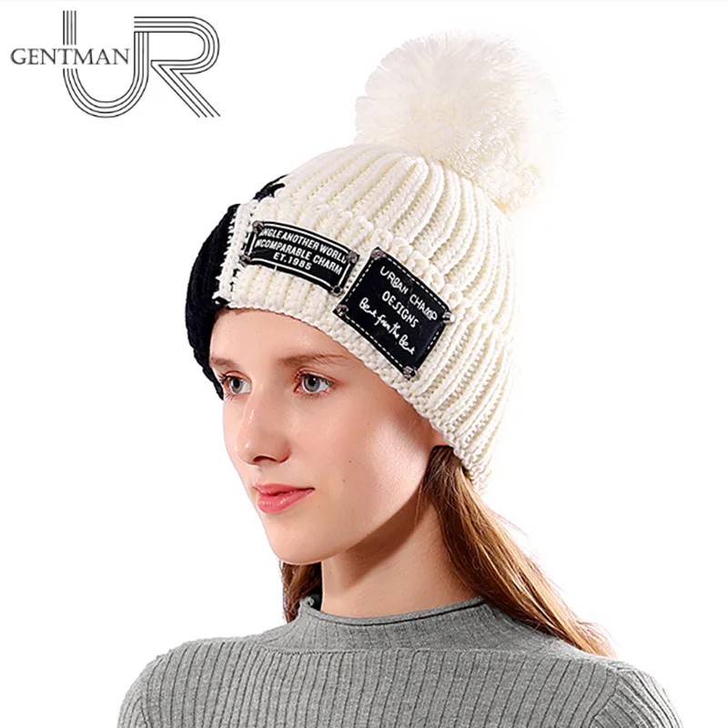 Новая теплая зимняя шапка женские модные шапочки облегающие шапки вязаная из