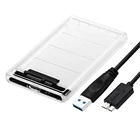 2,5 дюйма Прозрачный HDD SSD чехол SATA III к USB 3,0 жесткий диск корпус Поддержка 2 ТБ Мобильный Внешний HDD для ноутбука ПК