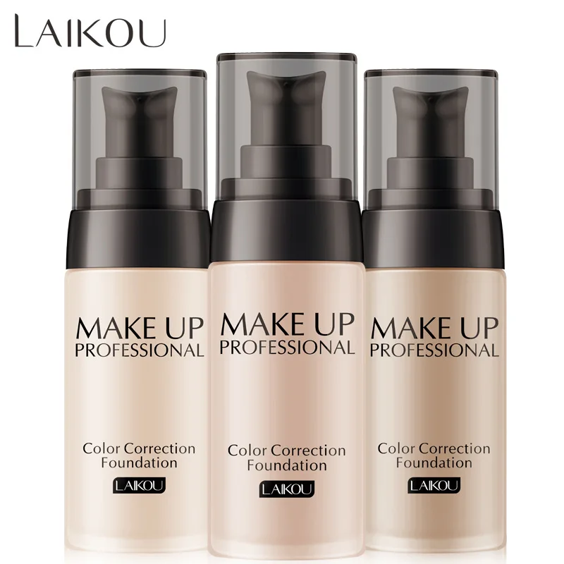

LAIKOU Makeup Base Face Liquid Foundation BB Cream Concealer Moisturizer Oil-control Whitening Waterproof Maquiagem Makeup