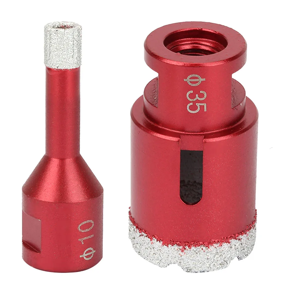 

10 мм 35 мм M14 алмазное сверло, профессиональное вакуумное паяное сверло с сердечником, фотомагнитный набор