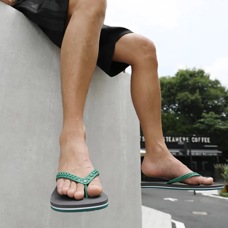 Мужские светильник кие пляжные шлепанцы BOREE нескользящие сандалии из эва