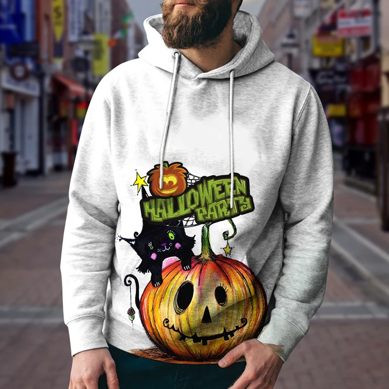 

Halloween Carnival Night Men Hoodies Anime 3D Scary Castle Witch Print Cartoon Sweatshirt Fashion Tracksuits Cool Gift hoodie