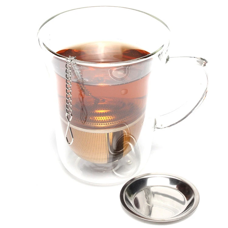 

Loose Leaf Tea Ball Infuser Strainer,Including Tea Scoop,Drip Trays,Spoon,for Brewing Fine Teas,Spices and Seasonings