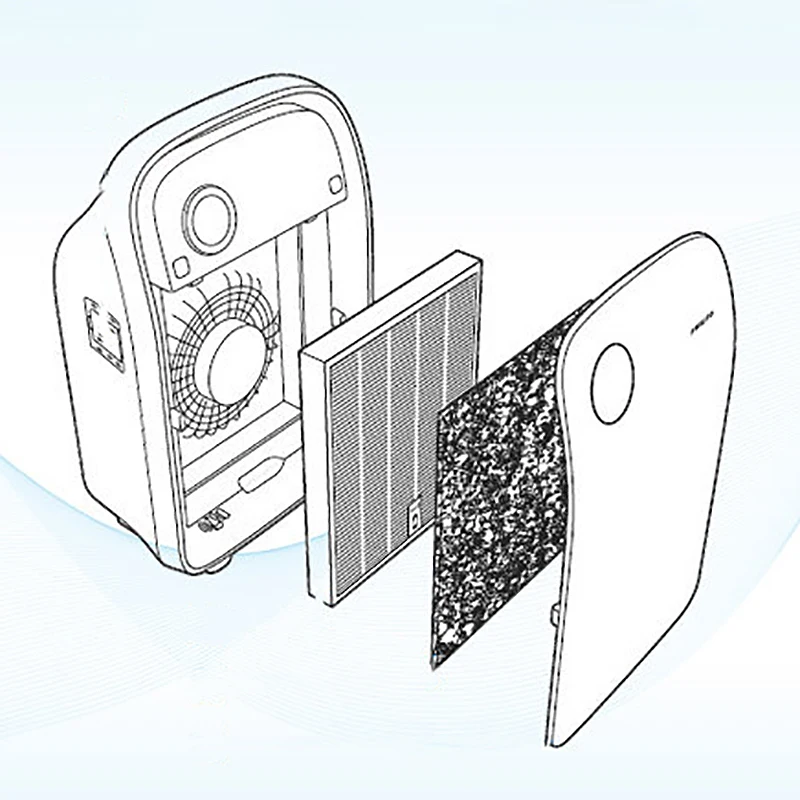 HEPA фильтр AC4120 очиститель воздуха части для Philips AC4001 сбора пыли | Бытовая техника