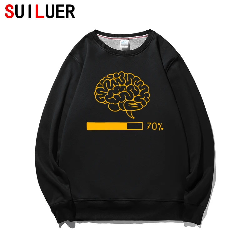 

Новинка, зимние и осенние толстовки с забавным принтом мозга, мужские игровые толстовки с компьютерным принтом, крутые хлопковые свитшоты с...