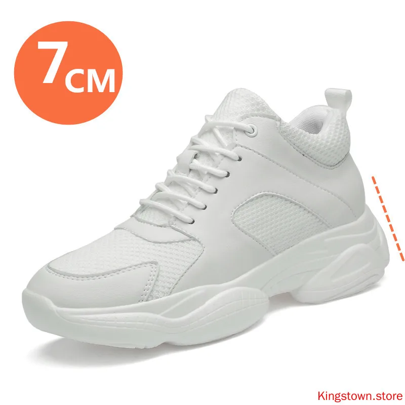 Мужские кроссовки увеличивающие рост на высоком каблуке 7 см спортивные |