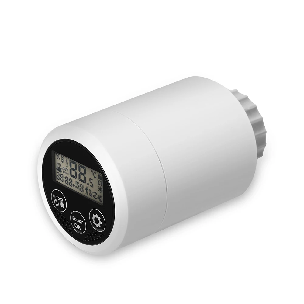 

New 1pcs Tuya ZIGBEE Smart Radiator Valve Mobile Phone APP Remote Control Smart Thermostat Works With Alexa And Google Assistant