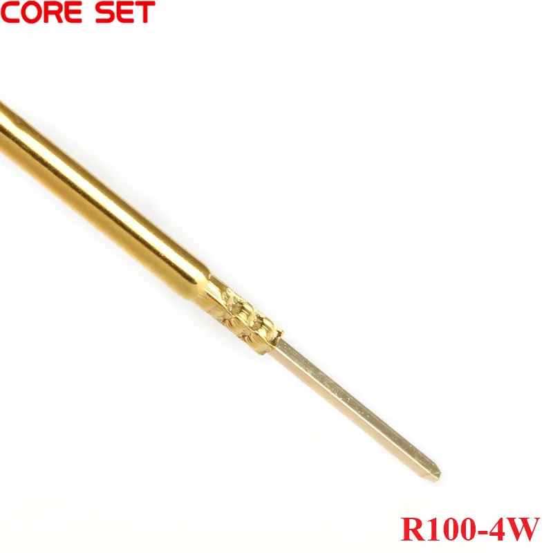 

100Pcs R100-4W Test Probe R100 4W 38.3mm Length Test Needle Seeve Probe Sleeve 1.7mm Needle Sleeve Thimble Base