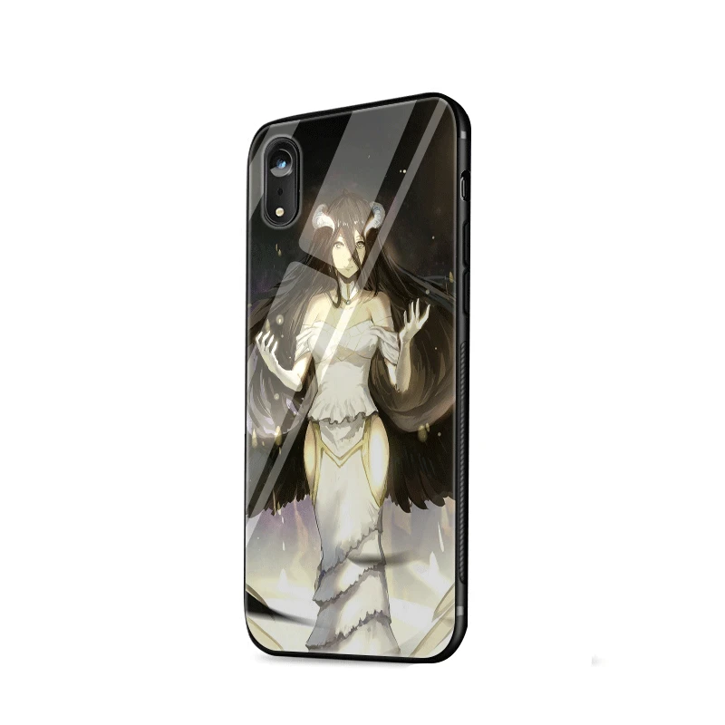 G3 Стеклянный чехол для телефона из ТПУ стекла для Apple iPhone 5 5S SE 6 6S 7 8 Plus XR X XS Max albedo Overlord - Цвет: G3