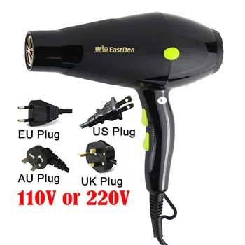 110v 220v Original US or EU Plug DC or AC Electric Hair Dryers Blue Light Drying Machine High Quality Blow Dryer Hair Blower 1