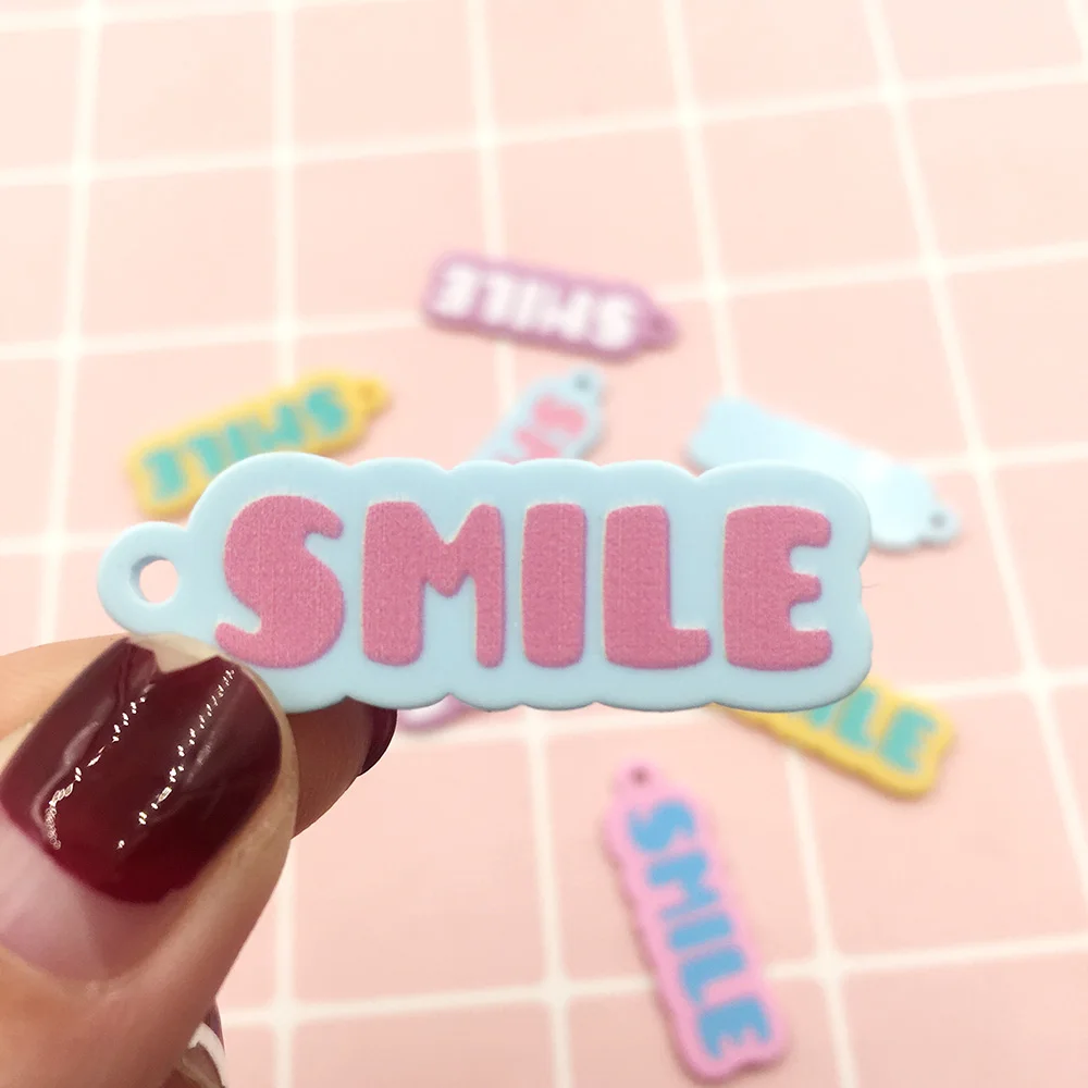 10 шт. смешанные Милые Акриловые искусственные украшения с отверстиями|Статуэтки