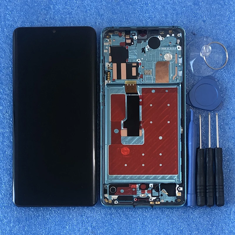 Для 6,4" huawei P30 Pro Axisinternational активно-матричные осид, ЖК-дисплей Экран Дисплей рамка+ сенсорная панель(диджитайзер) для VOG-L29 VOG-L09 VOG-L04