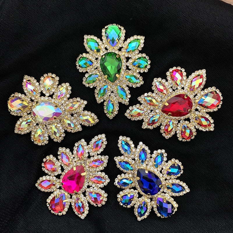 5 8*4 см красочная фотография Золотая основа искусственные стразы для украшения