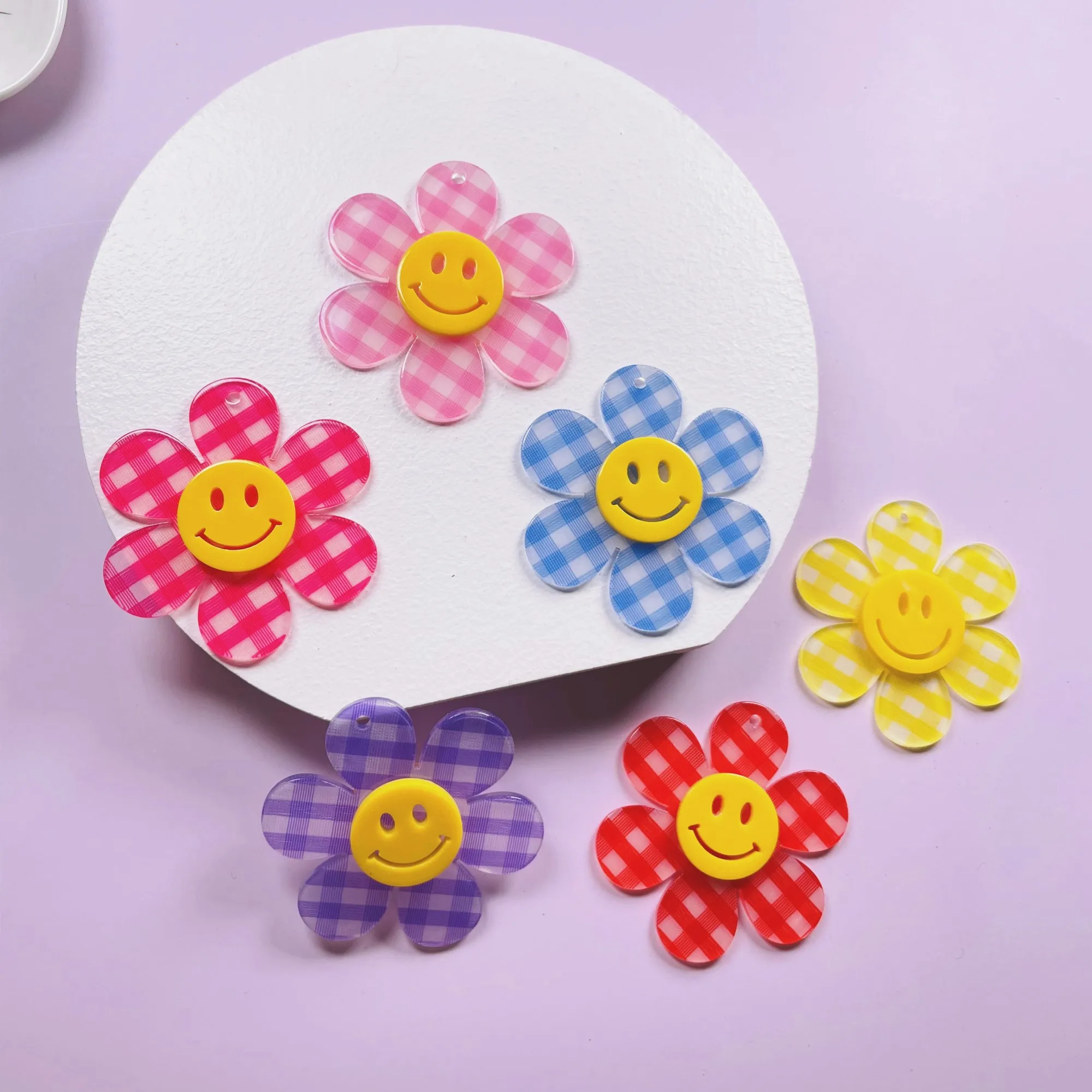 55 мм акриловые сетки леопардовая расцветка с большим цветком шармы для телефонов