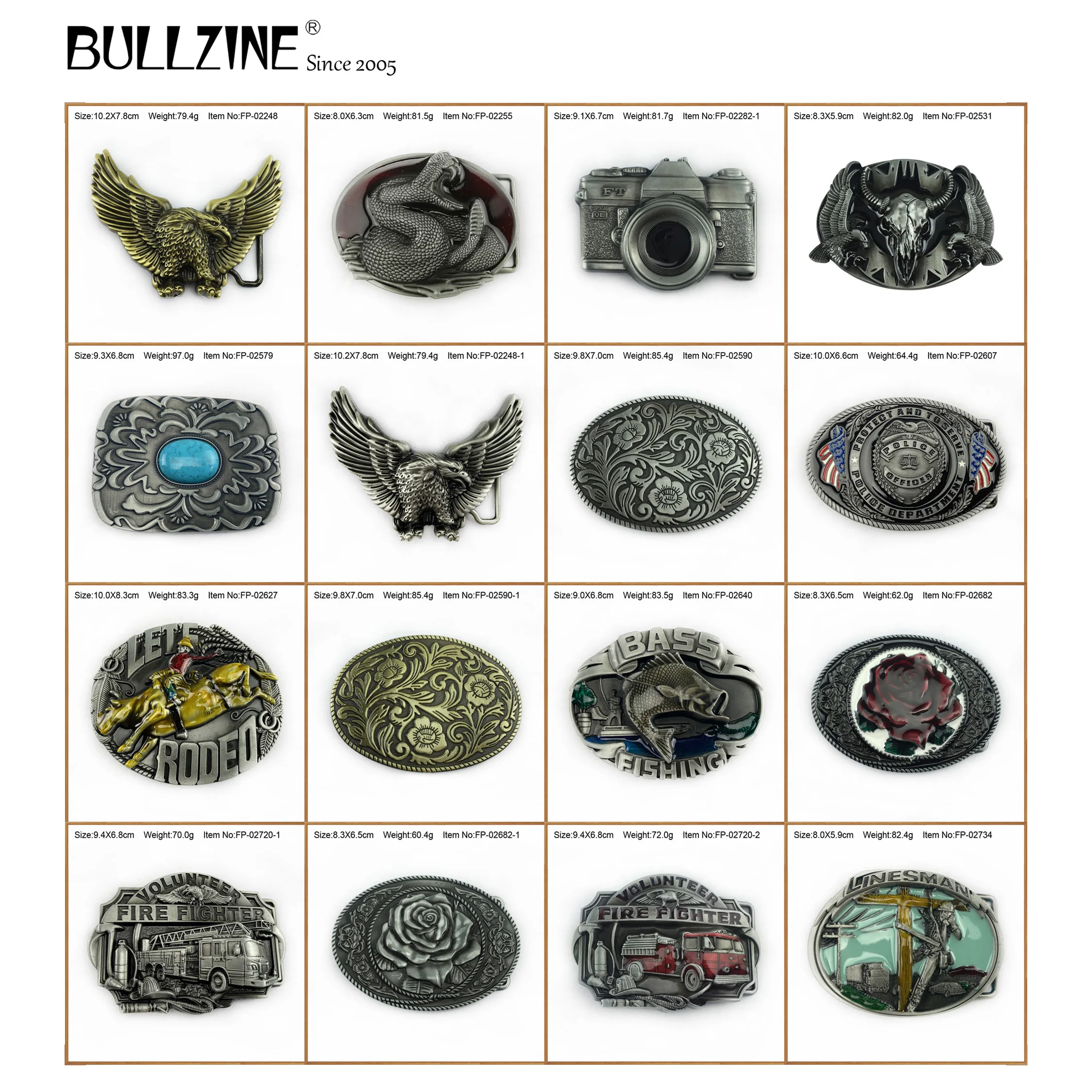 Пряжка Bullzine для ремня Пожарника ремень с камерой головой быка крестом LINESMAN