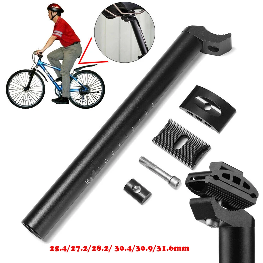 

350mm Premium Bike Seatpost Bicycle Integrated Thicken Seat Post Pole Pipe 25.4/27.2/28.2/30.4/30.9/31.6mm Saddle Support Post