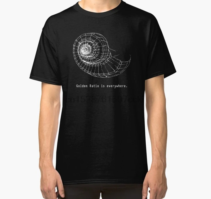 Футболка Fibonacci мужская с принтом оригинальная Классическая рубашка Топ|Мужские