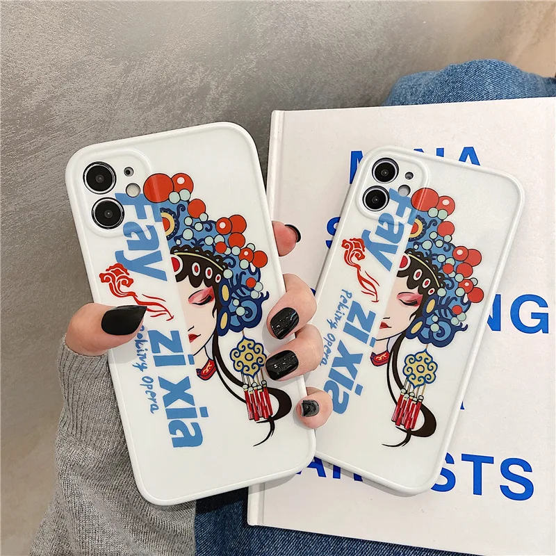 

For iphone XR Case,Chinese Style Case For iphone 11 Case,Soft TPU Back Protective Phone Cover For iphone 11Pro Max/X/XS/XR