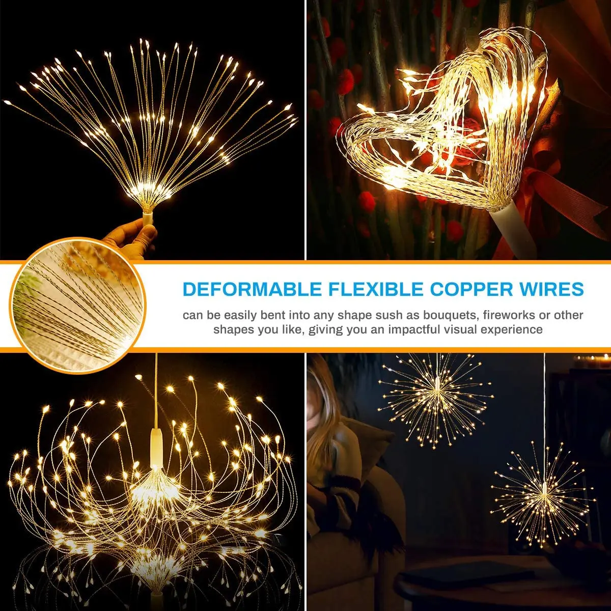 2 упаковки фейерверков s 120 Светодиодные Звездные огсветильник сказосветильник