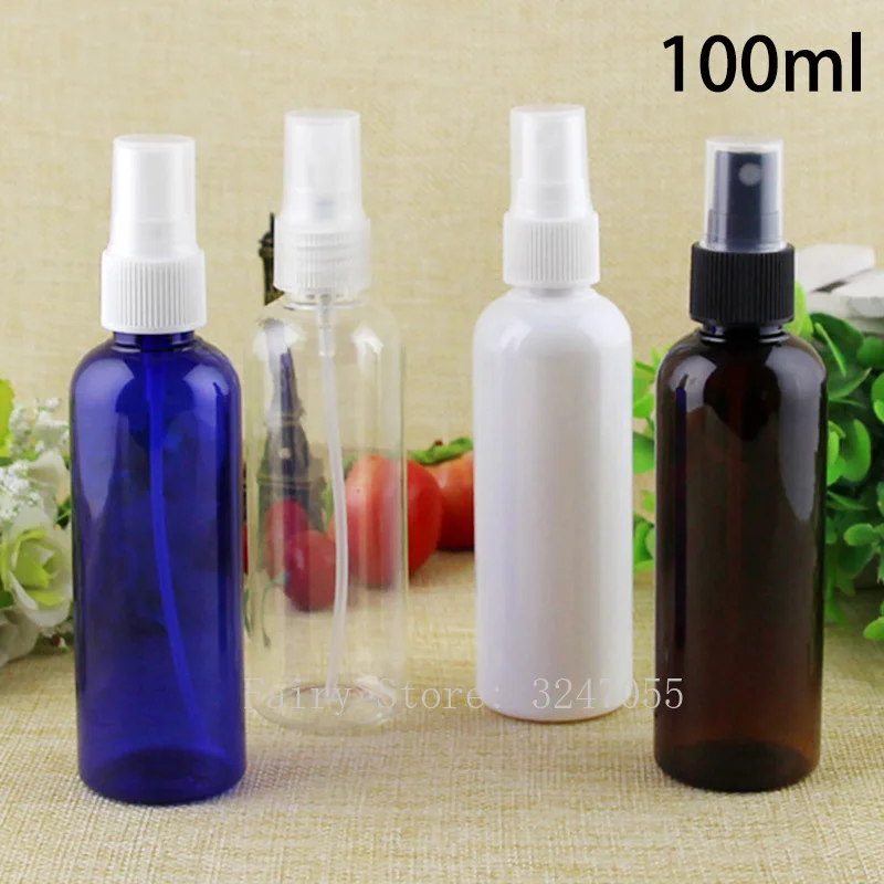 

Free Shipping 100ml Empty Refillable Women Toner Spray Bottle Cosmetic Makeup Perfume Sprayer Bottles Blue Brown White Green