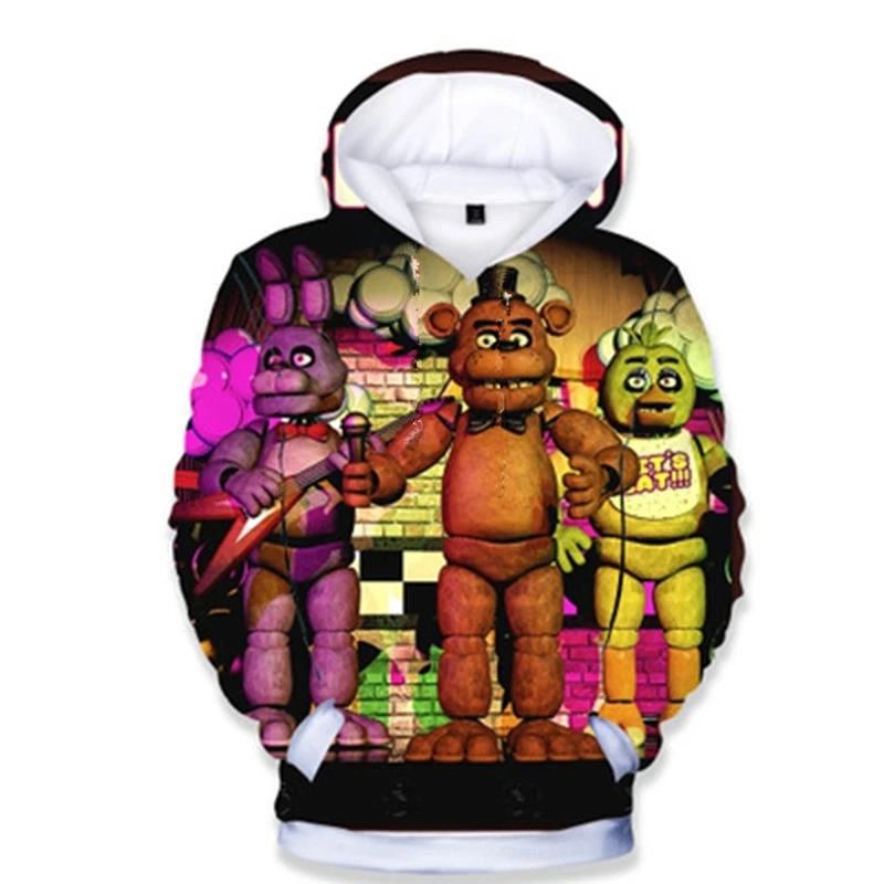 Толстовка с капюшоном пять ночей у мультфильма на осень/зиму|Толстовки и кофты| |