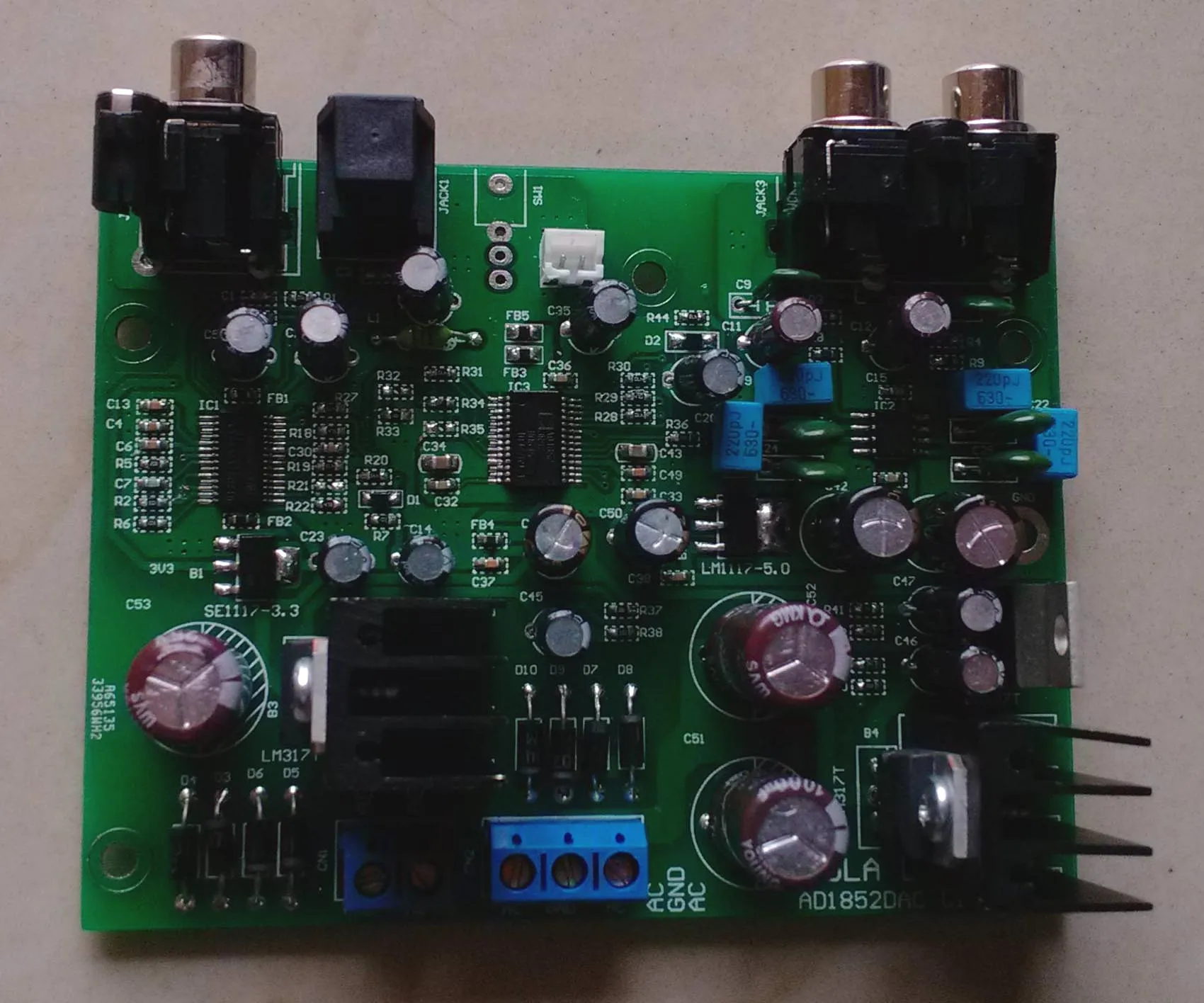 Колье GLA коаксиальное волокно DAC декодер/CS8416 + AD1852 декодер | Инструменты