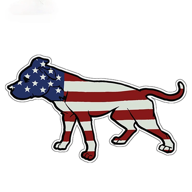 

Fashion Creative Car Sticker Pit Bull American Staffordshire Terrier Dog Animal Decal Decoration Stickers Accessories,13cm*7cm