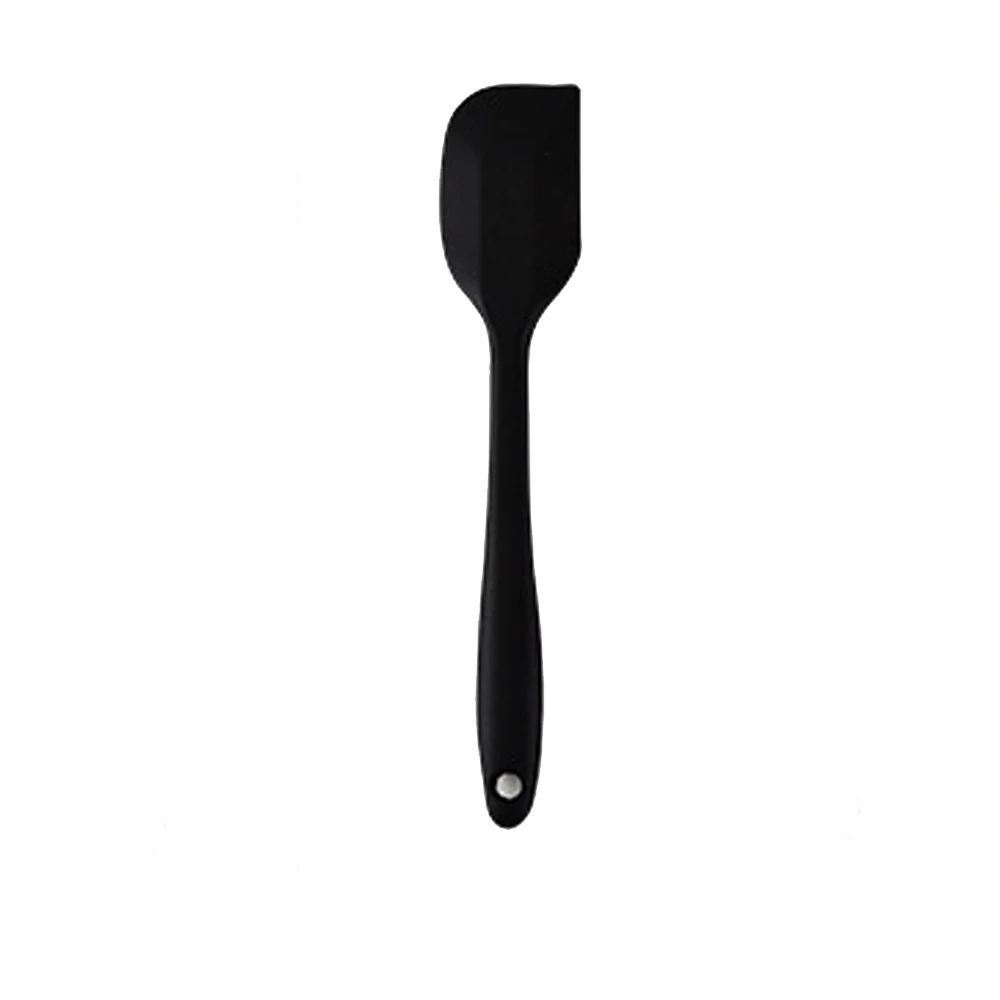 black Silicone Spatula Baking Scraper Cake Baking Tool Food Grade Non Stick Spatula Butter Spoon Rubber Shovel Bakery Tools - Цвет: black
