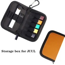 Carrying Case for JUUL Device Pods and Charger Wallet Size Easy to Carry with Metal Buckle