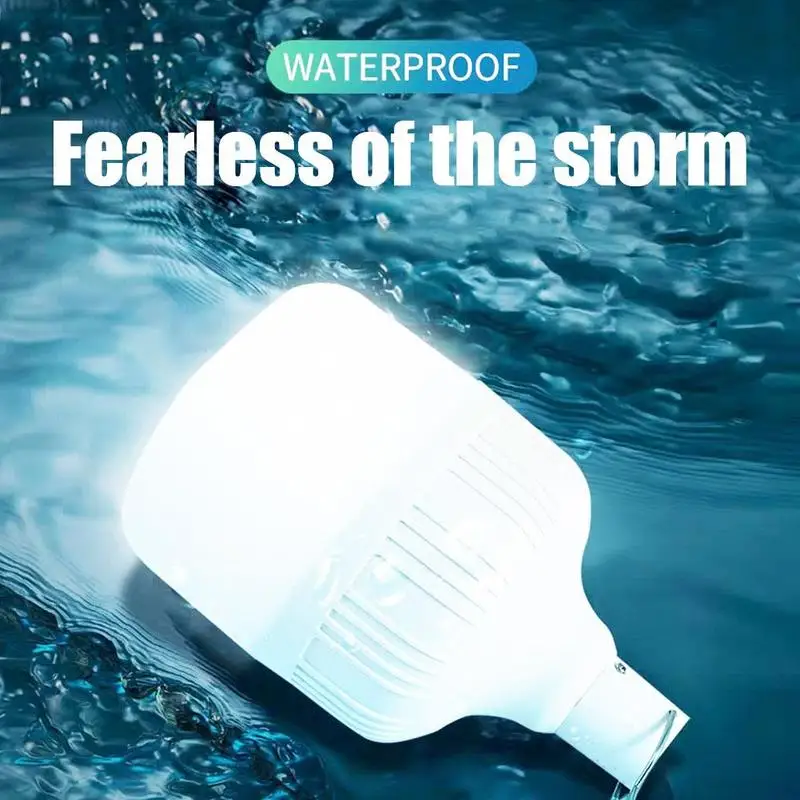 

Outdoor Bulb USB Rechargeable LED Emergency Lights Portable Tent Lamp Battery Lantern BBQ Camping light for Patio/Porch/Garden