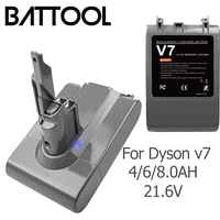 battool 21 6v 6000mah li lon battery for dyson v7 fluffy v7 animal v7 pro 225403 229687 vacuum cleaner chargeable tools battery