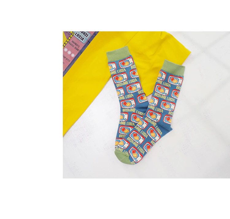Счастливые носки женские mulher skarpetki хлопковые calcetines mujer divertido ponozky skarpety damskie transp носки art meia уличная одежда