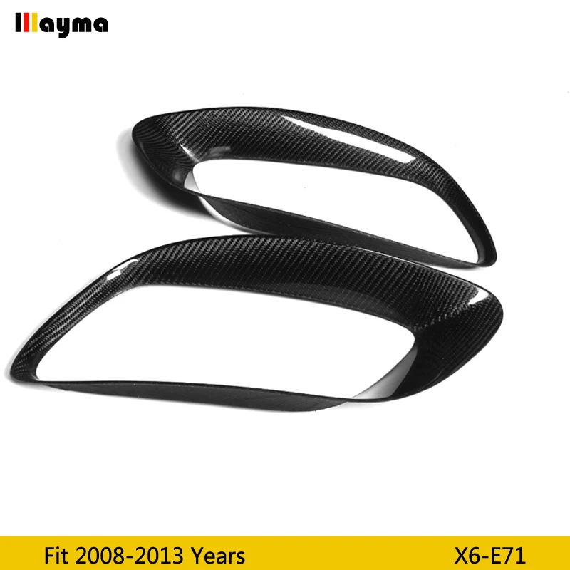 Углеродного волокна глушитель выхлопной трубы углеродного декоративная рамка