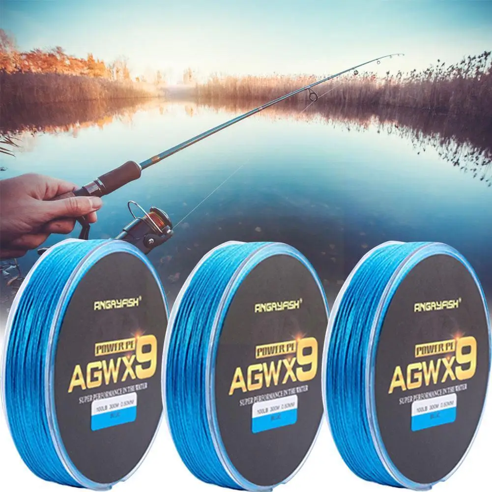 

Angryfish 9 нитей, 300 м, супер полиэтиленовая плетеная рыболовная леска, прочная леска, износостойкая леска G3e8