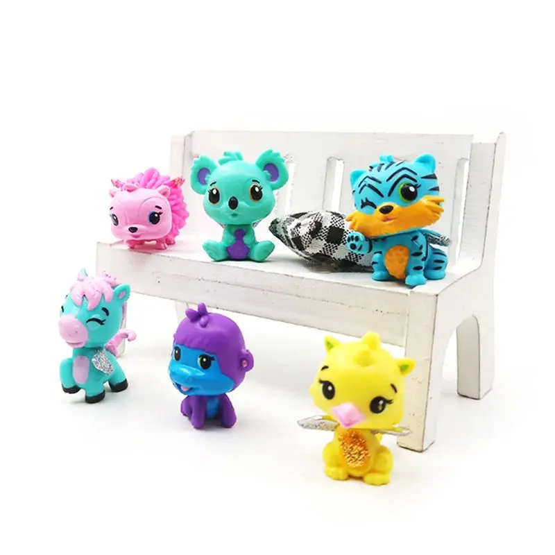 

15pcs Pet Shop Toys Small Mini Animals Old Figures Model Collection Micro Landscape Decoration